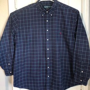 Ralph Lauren Polo plaid shirt long sleeve 3XL